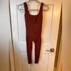 Women’s One Piece in Rich Brown, good for hiking, working out, or just casual
